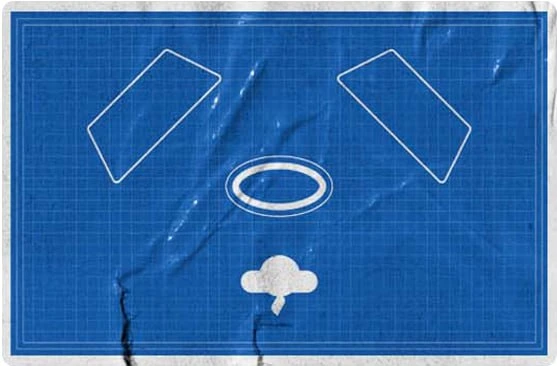 Blueprint showing the ring light setup with double soft boxes for onlyfans