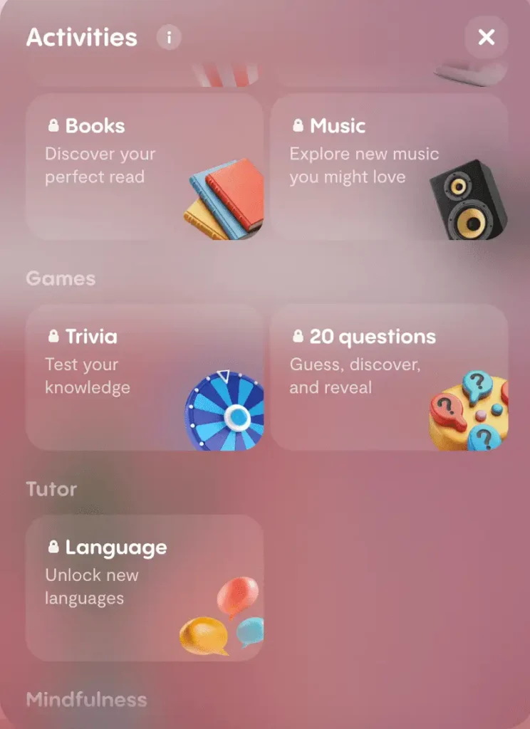 2nd part of activities feature