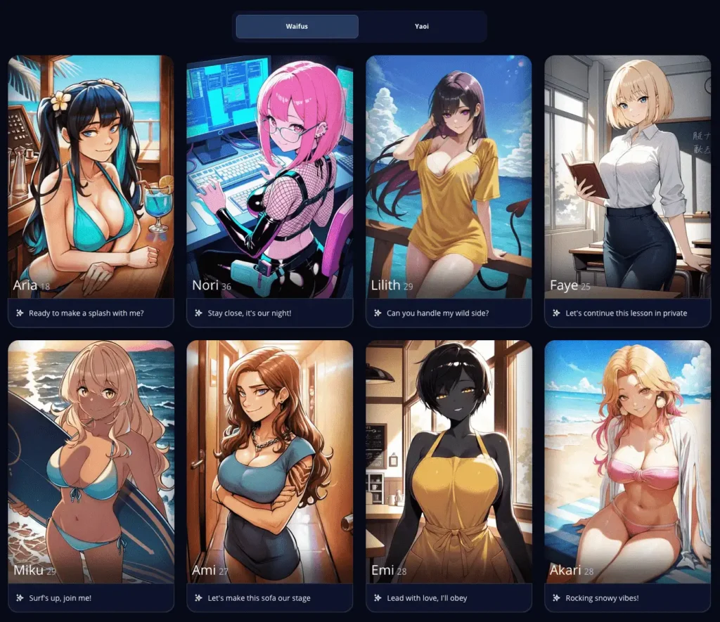 anime page preview