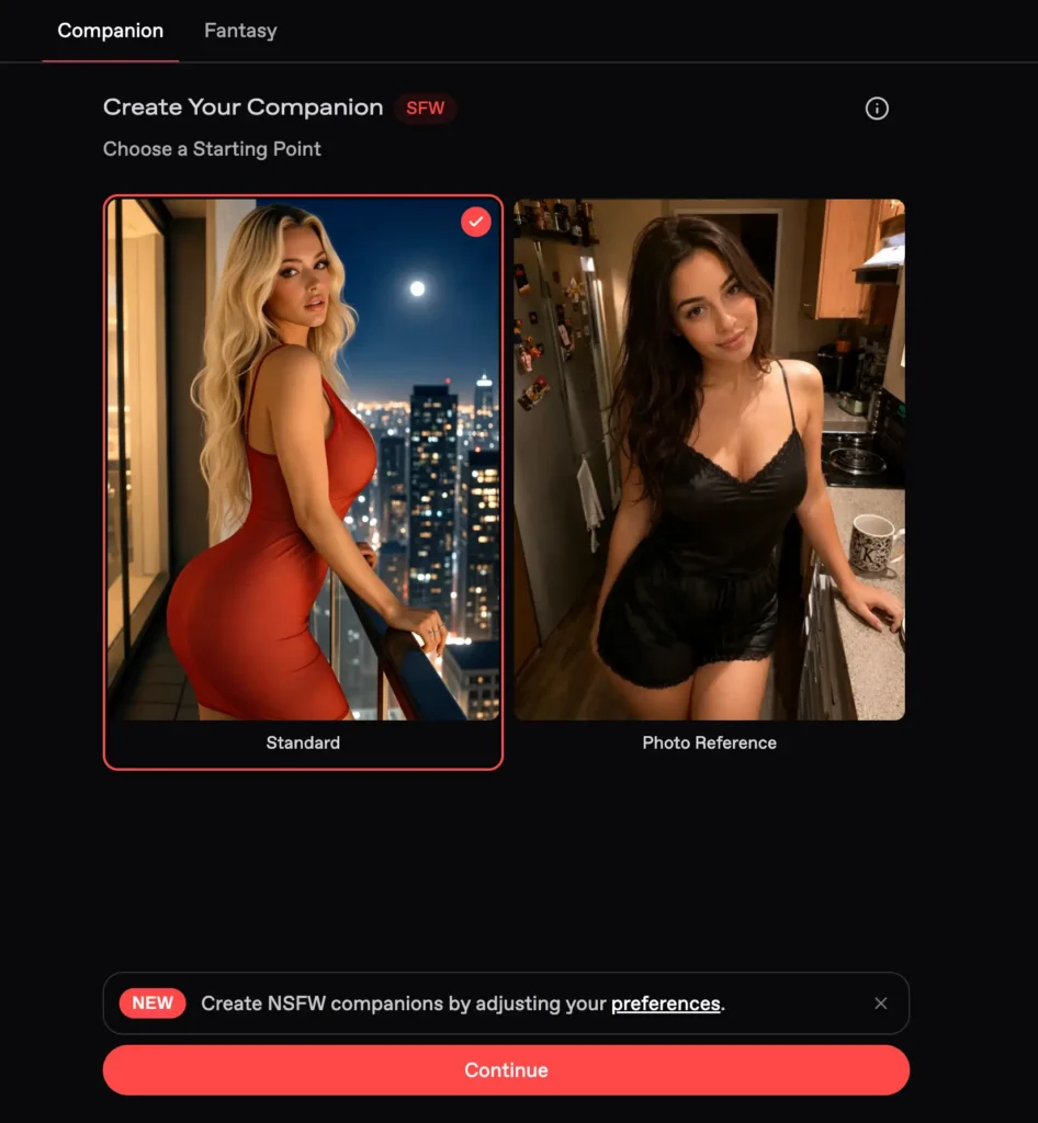 Customization process first step