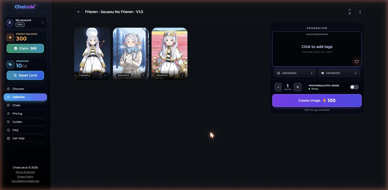 ChatRule tag-based image generator