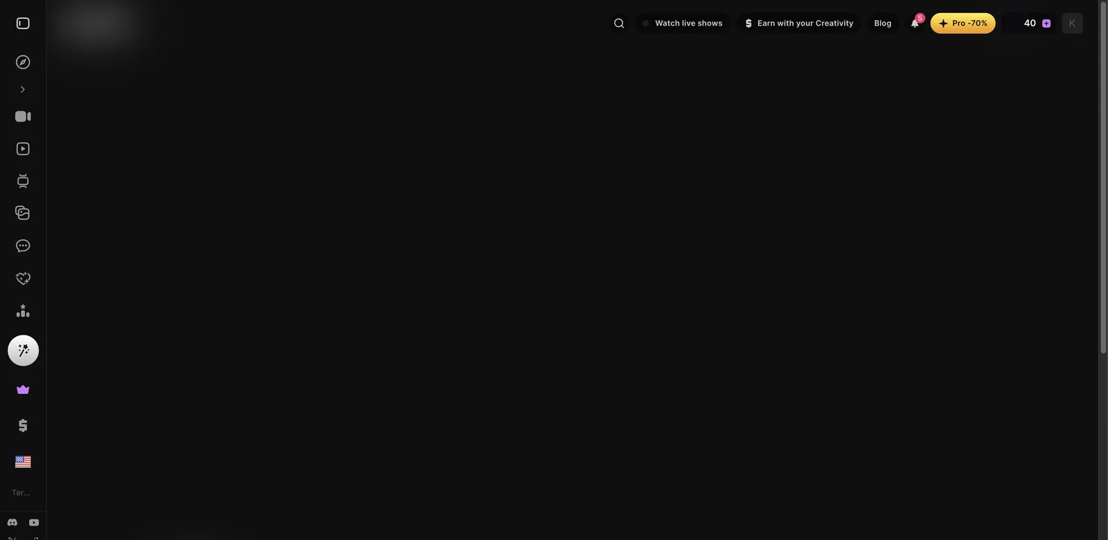 Lovescape Discover page with Girls, Guys and Anime tabs and character cards showing chat counts